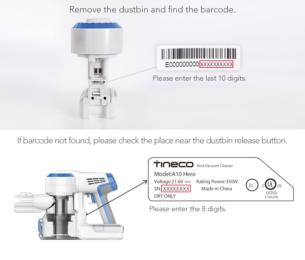 Registrazione Tineco